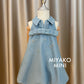 Denim Premium Detachable Sleeve Girl Dress