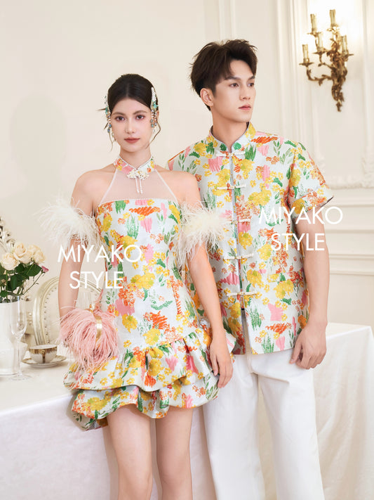 【许我耀眼】Glowy Premium Men Suit Cheongsam 男唐装