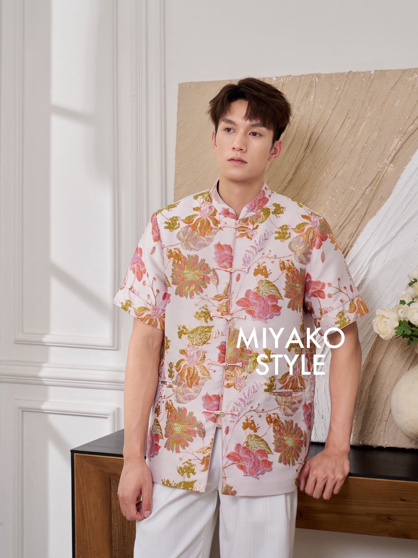 【名门望族】Noble Premium Men Suit Cheongsam in Floral 百花齐放男唐装
