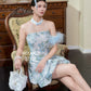 【锦上添花】Blooming Padded & Detachable Fur Sleeve Cheongsam Dress 女装连身裙