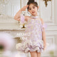 【紫属于你】Only You Detachable Fur Sleeve Girl Dress in Purple 小女孩连身裙