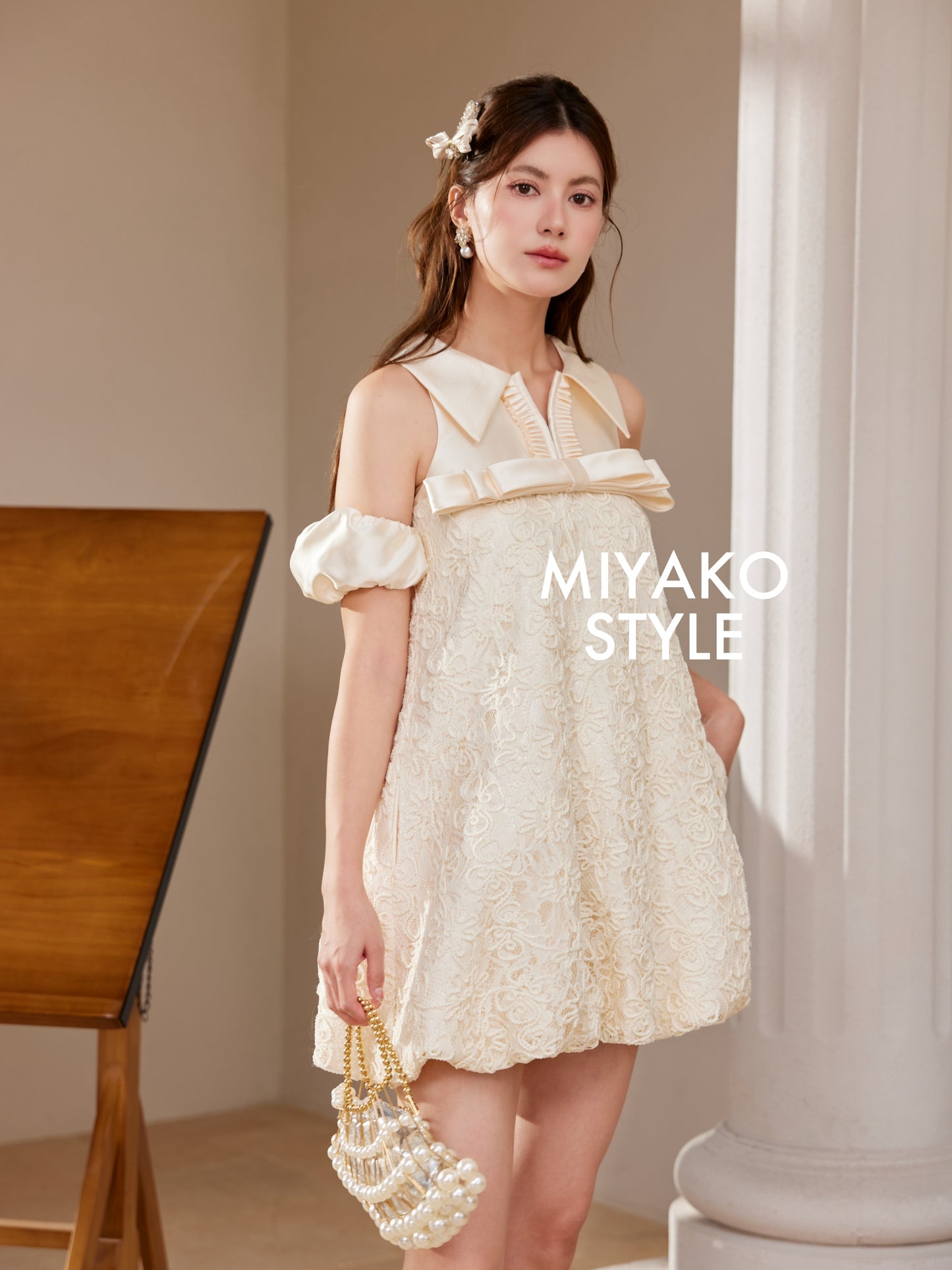 【情意绵绵】Romantic Premium Detachable Sleeve Bubble Dress 女装连身裙