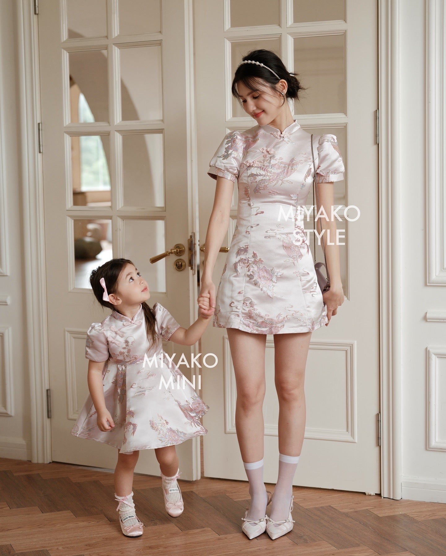 【凤华绝代】Phoenix Cheongsam Dress in Pink 粉色连衣裙