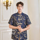 【星辰闪耀】Starlight Premium Men Suit Cheongsam in Golden Navy 男唐装