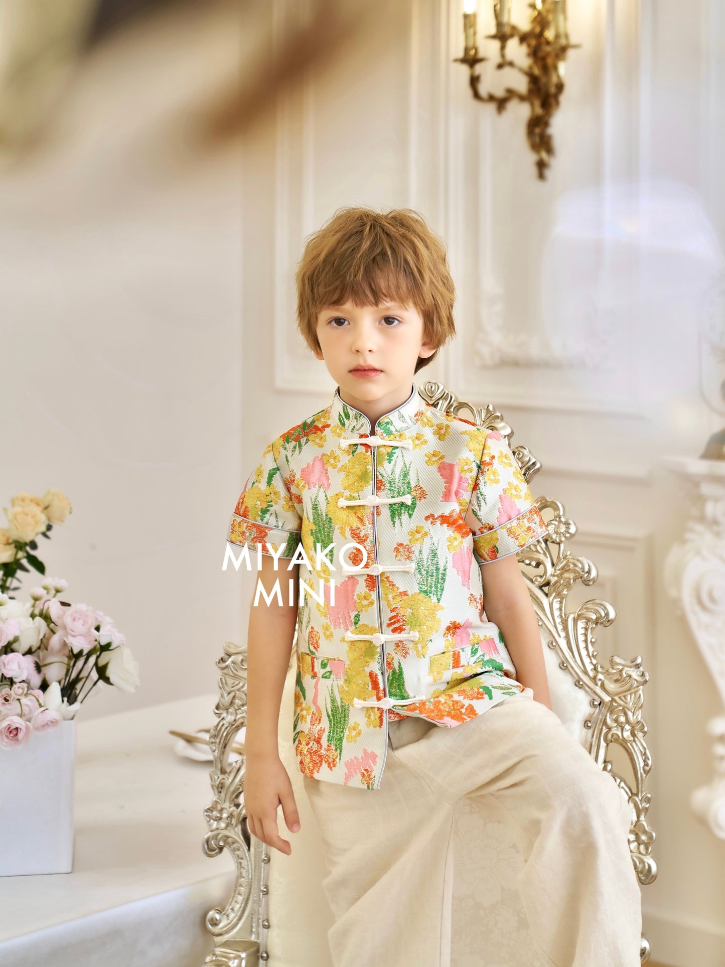 【许我耀眼】Glowy Premium Boy Suit Cheongsam 小男孩唐装