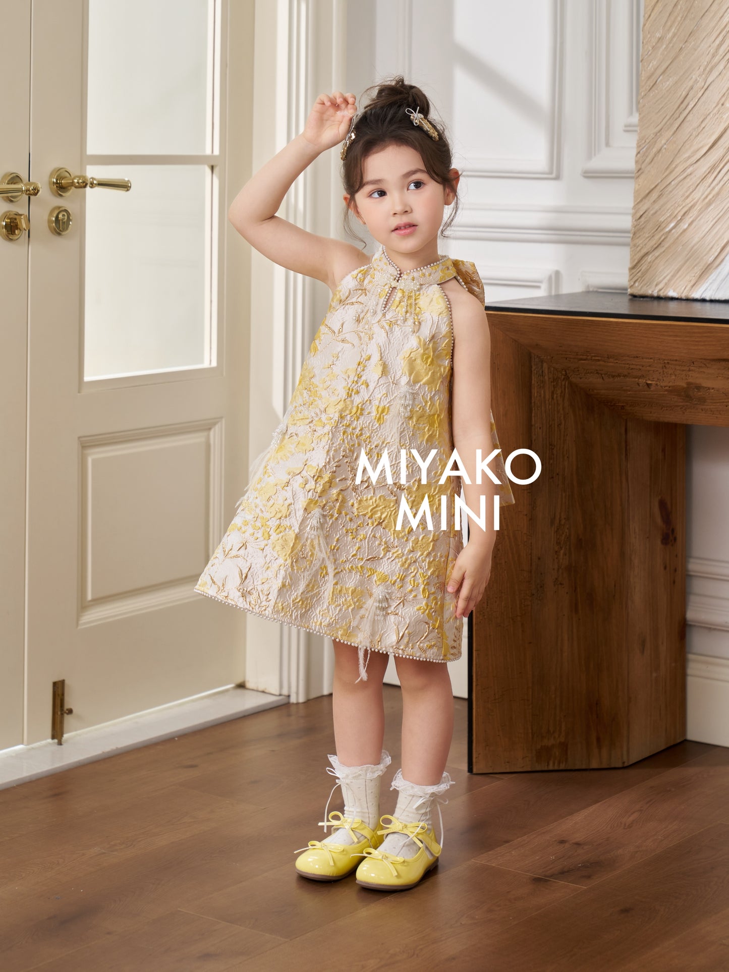 【情有独钟】Love Premium Girl Dress in Light Yellow 浅黄色小女孩连身裙