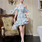 【锦上添花】Blooming Padded & Detachable Fur Sleeve Cheongsam Dress 女装连身裙