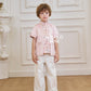 【春暖花开】Aurora Boy Cheongsam Suit in Pink 粉色小男孩唐装