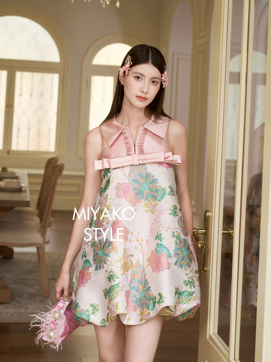 【百花齐放】Blossom Premium Detachable Sleeve Bubble Dress 女装连身裙