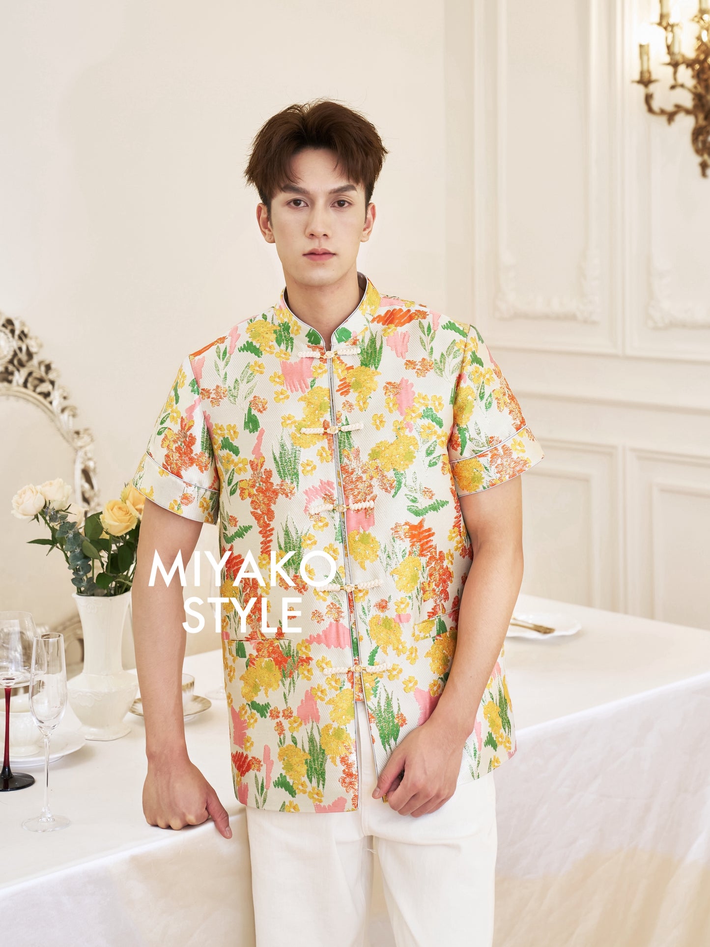 【许我耀眼】Glowy Premium Men Suit Cheongsam 男唐装