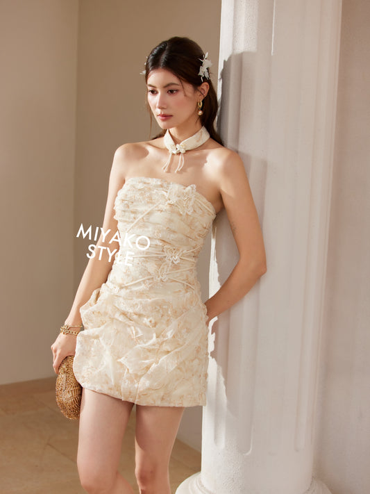 【唯一】Only One Premium Embroidered 8in1 Padded Dress 女装连身裙