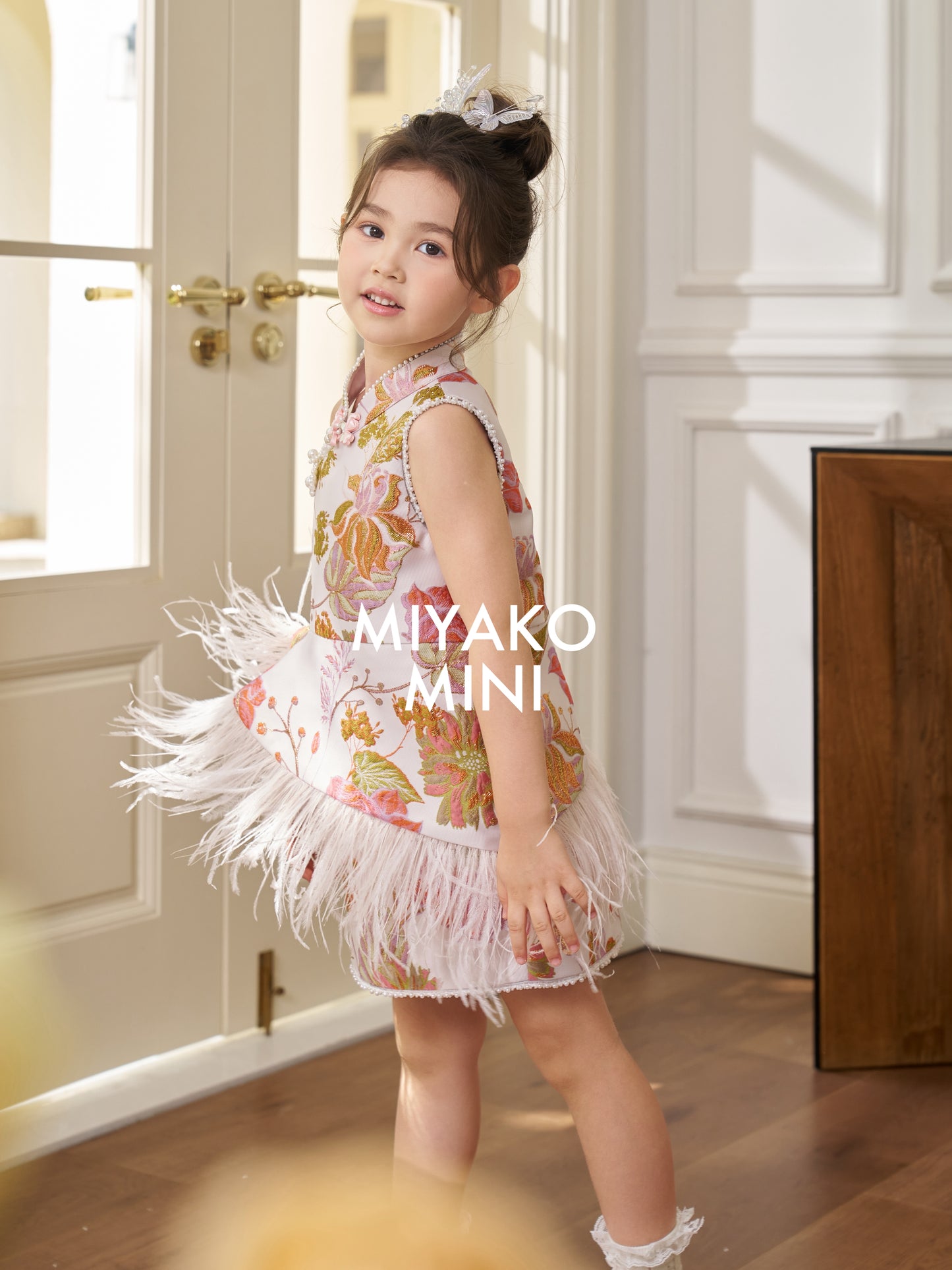 【名门望族】Noble Premium Girl Dress in Floral 百花齐放小女孩连身裙