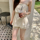 Linen summer short in Beige 短裤