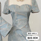 加长版【金枝玉葉】 Yu Ye Slim Fit Women  Cheongsam Dress in Light Colour (WOMEN) 淺色修身女裝 LONGER VERSION