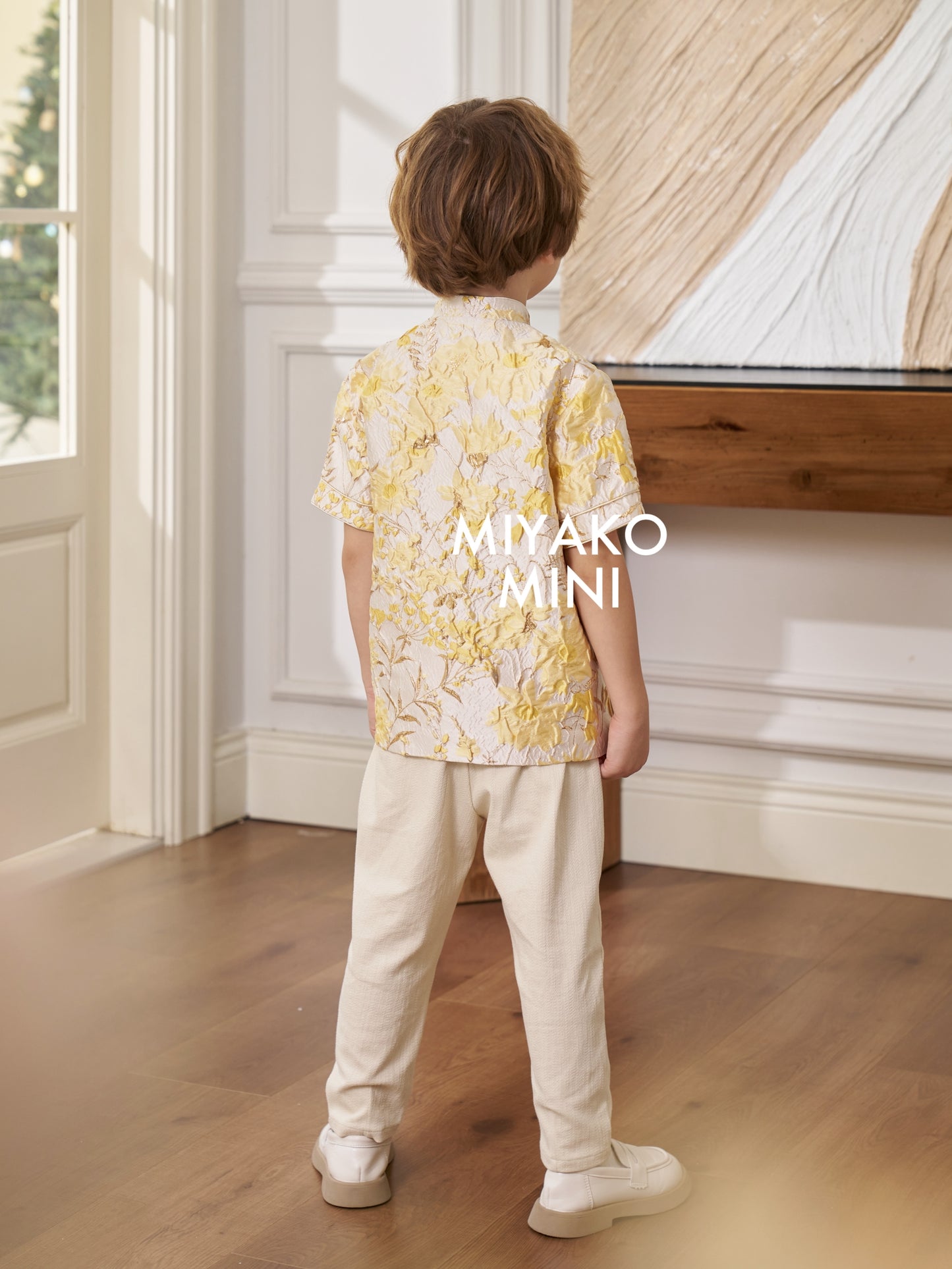 【情有独钟】Love Premium Boy Suit in Light Yellow 浅黄色小男孩唐装