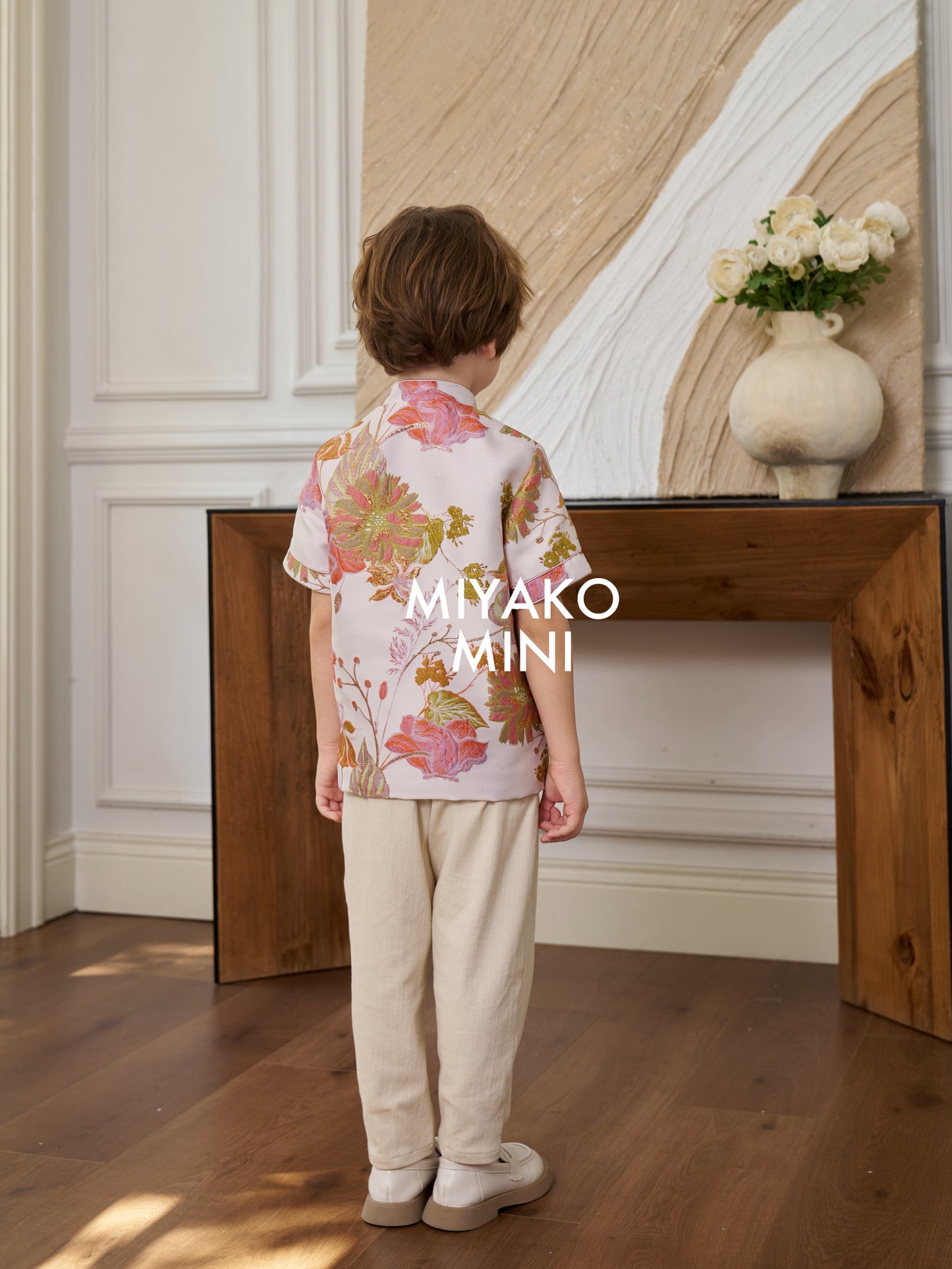 【名门望族】Noble Premium Boy Suit Cheongsam in Floral 百花齐放小男孩唐装