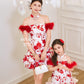 【人间富贵花】Treasure Padded & Detachable Fur Sleeve Cheongsam Dress 女装连身裙
