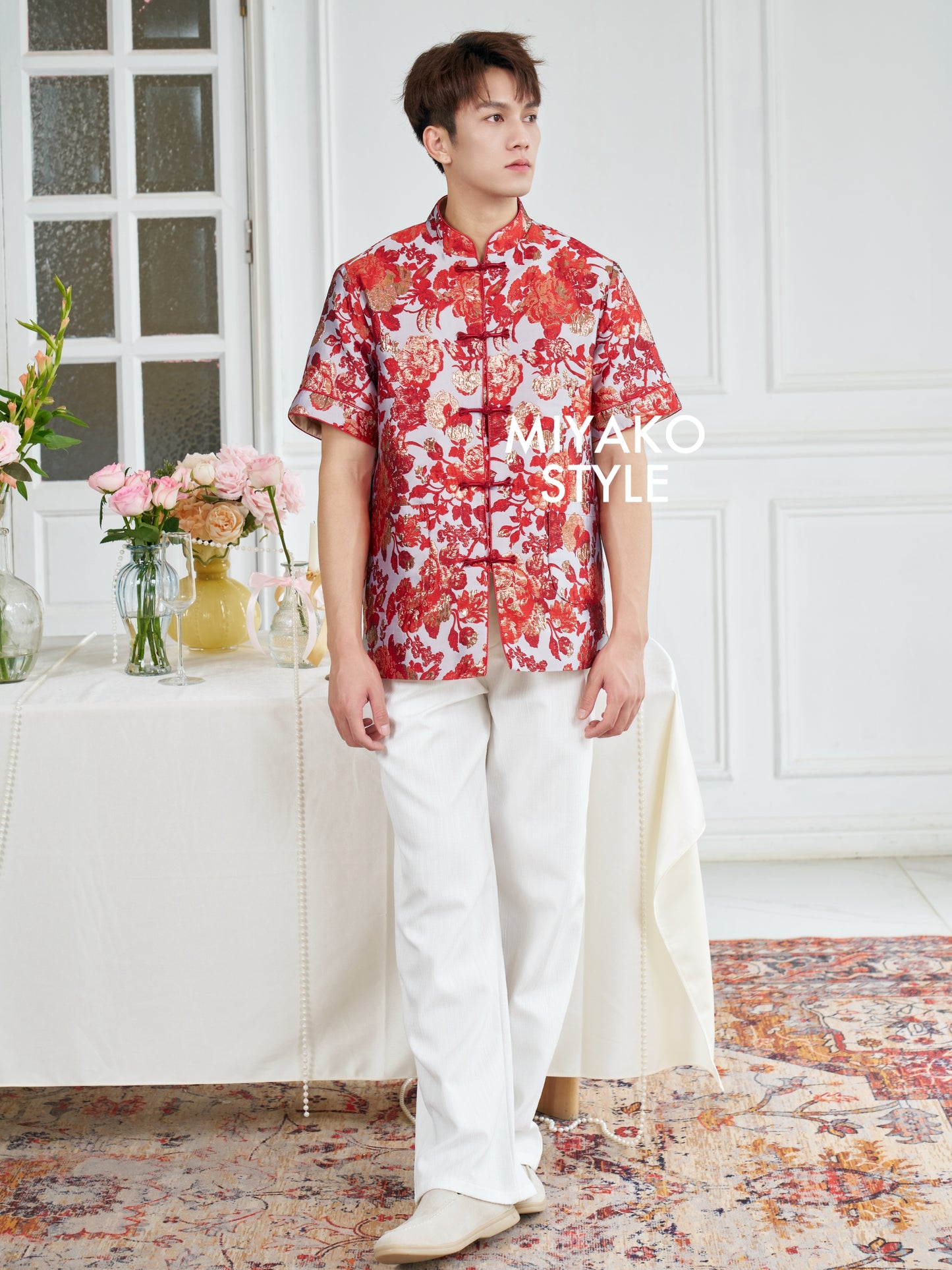 【春风得亿】Millions Premium Men Suit in Red 红色男唐装