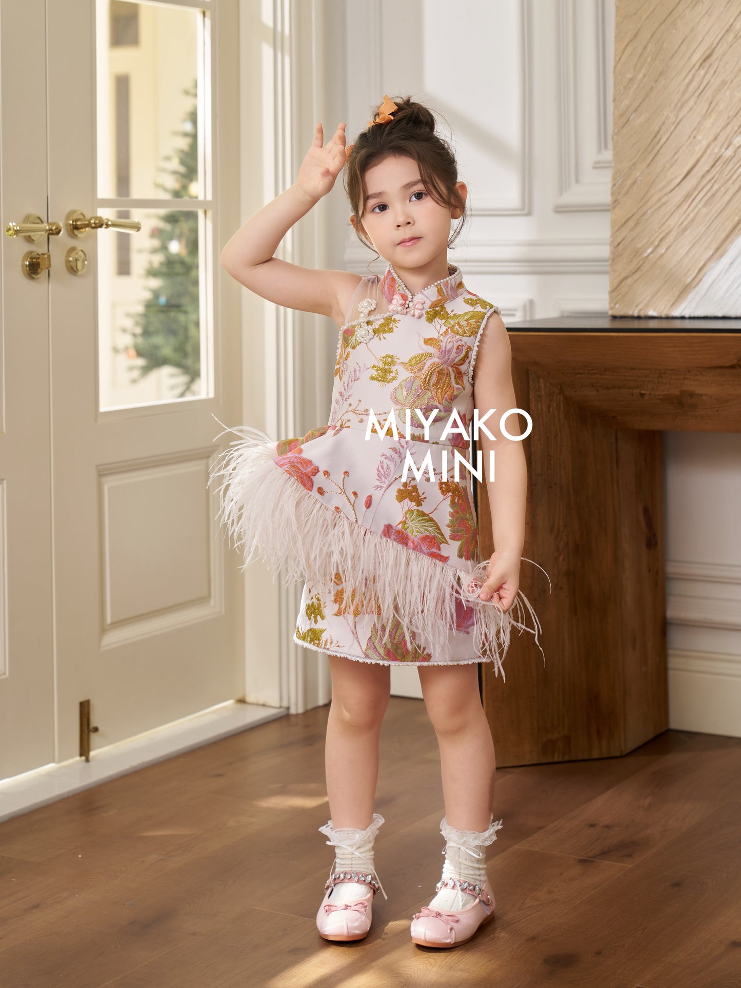 【名门望族】Noble Premium Girl Dress in Floral 百花齐放小女孩连身裙