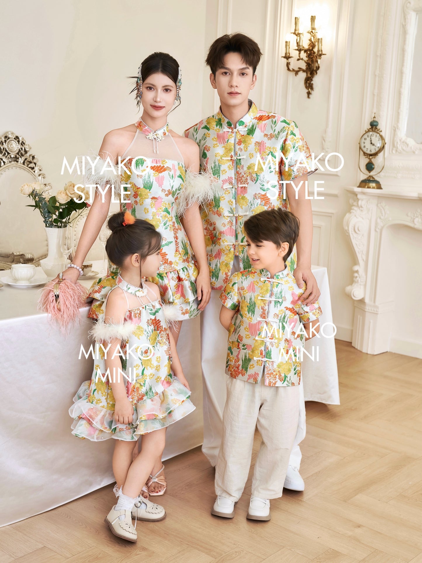 【许我耀眼】Glowy Padded & Detachable Fur Sleeve Cheongsam Dress 女装连身裙