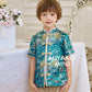 【名门望族】Noble Premium Boy Suit Cheongsam in Peacock Blue 孔雀蓝小男孩唐装