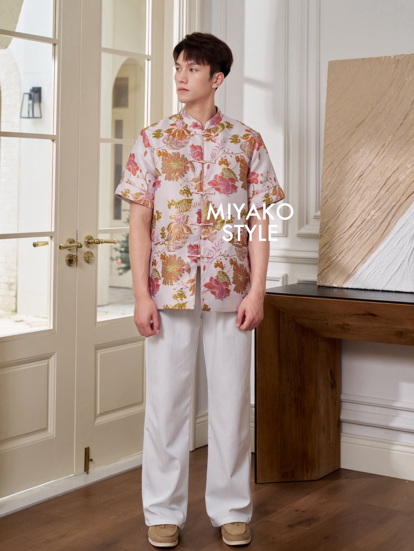 【名门望族】Noble Premium Men Suit Cheongsam in Floral 百花齐放男唐装