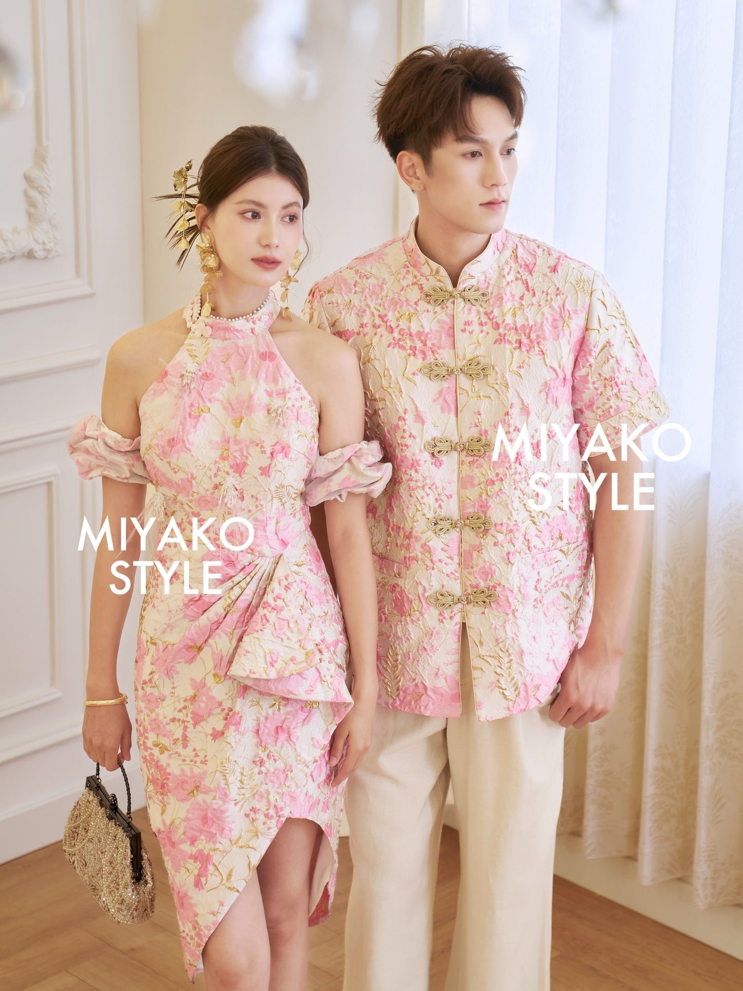 【公主殿下】Princess Padded & Detachable Sleeve Midi Cheongsam Dress 女装连身裙