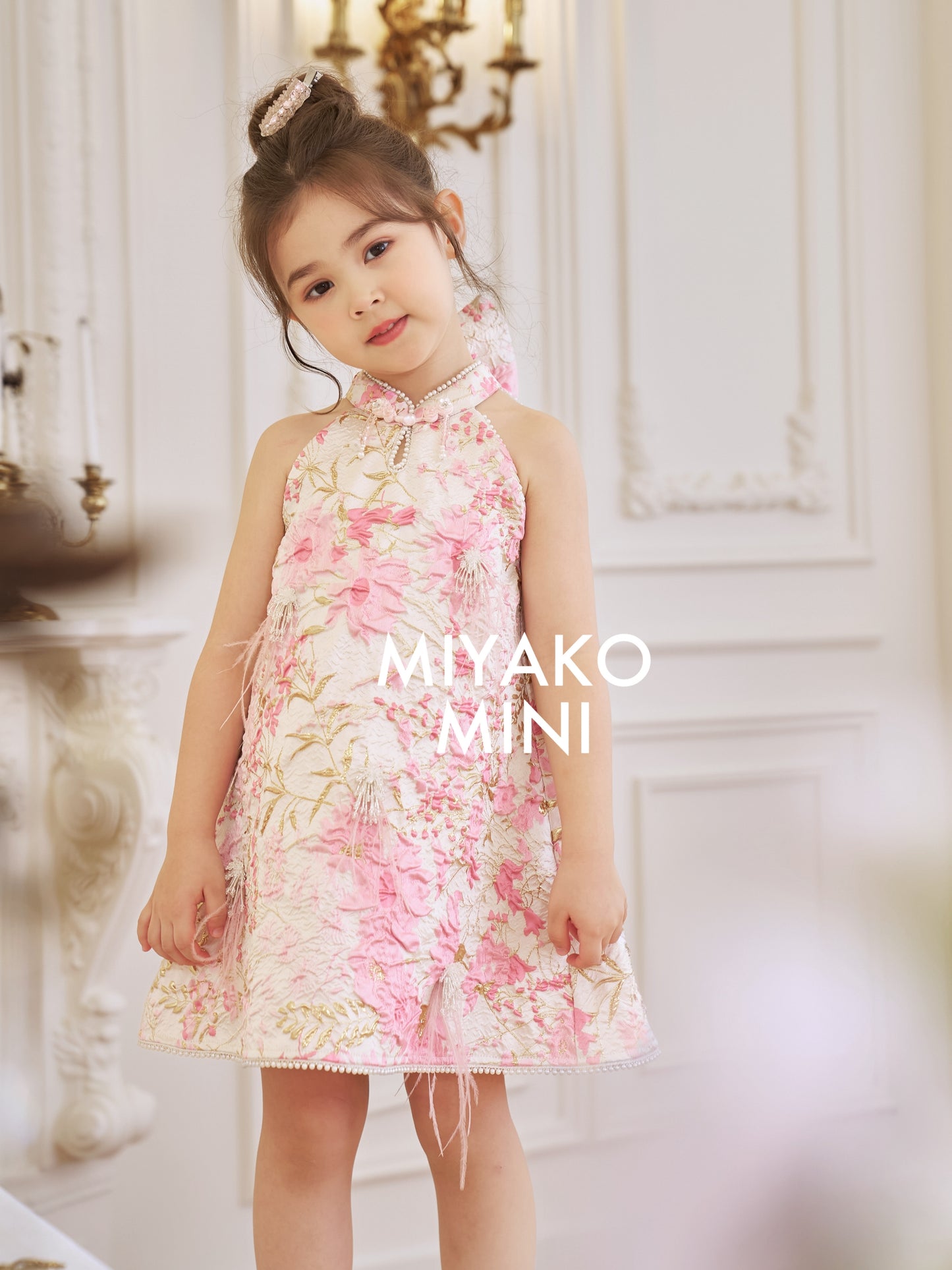 【公主殿下】Princess Halter Fur Girl Dress 小女孩连身裙