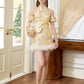 【情有独钟】Love Premium Detachable Fur Mini Skirt in Light Yellow 浅黄色女装短裙