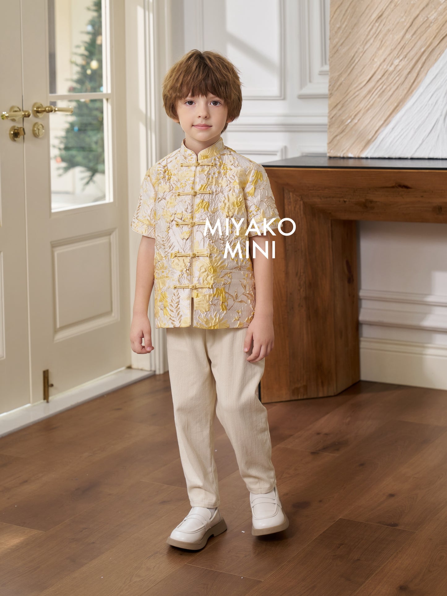 【情有独钟】Love Premium Boy Suit in Light Yellow 浅黄色小男孩唐装