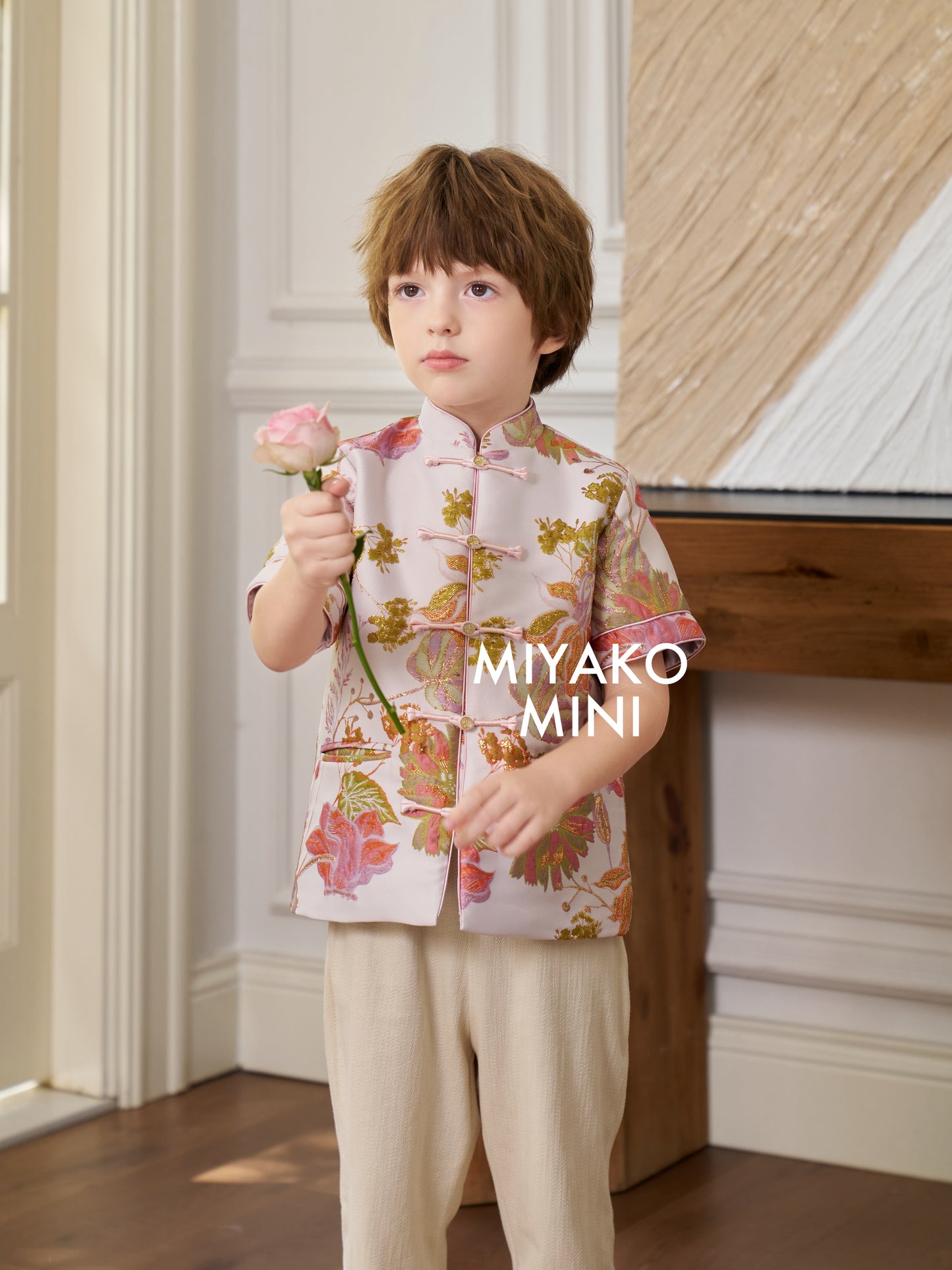 【名门望族】Noble Premium Boy Suit Cheongsam in Floral 百花齐放小男孩唐装