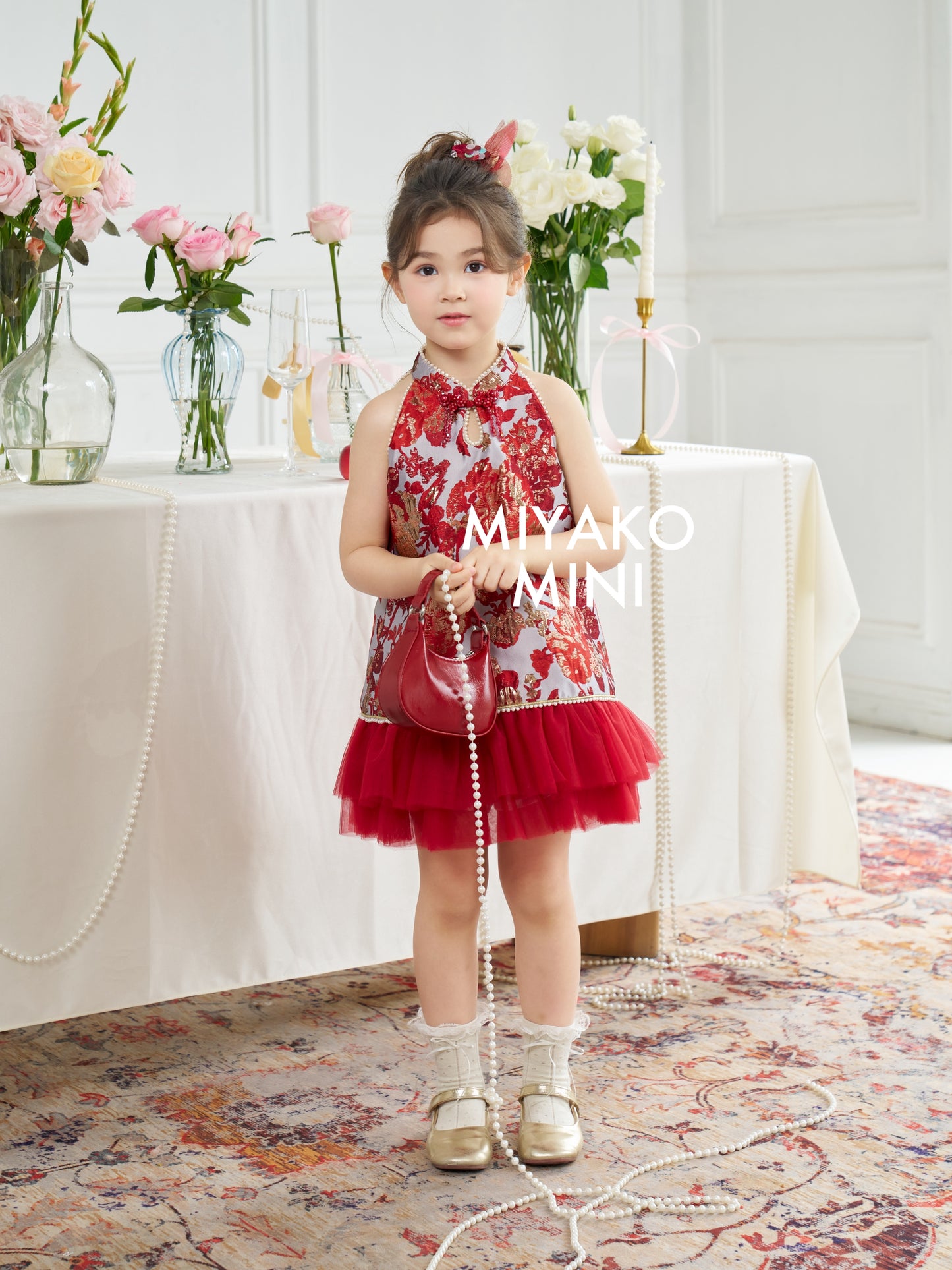 【春风得亿】Millions Premium Girl Dress in Red 红色小女孩连身裙