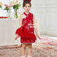 【名门望族】Noble Premium Girl Dress in Red 红色小女孩连身裙