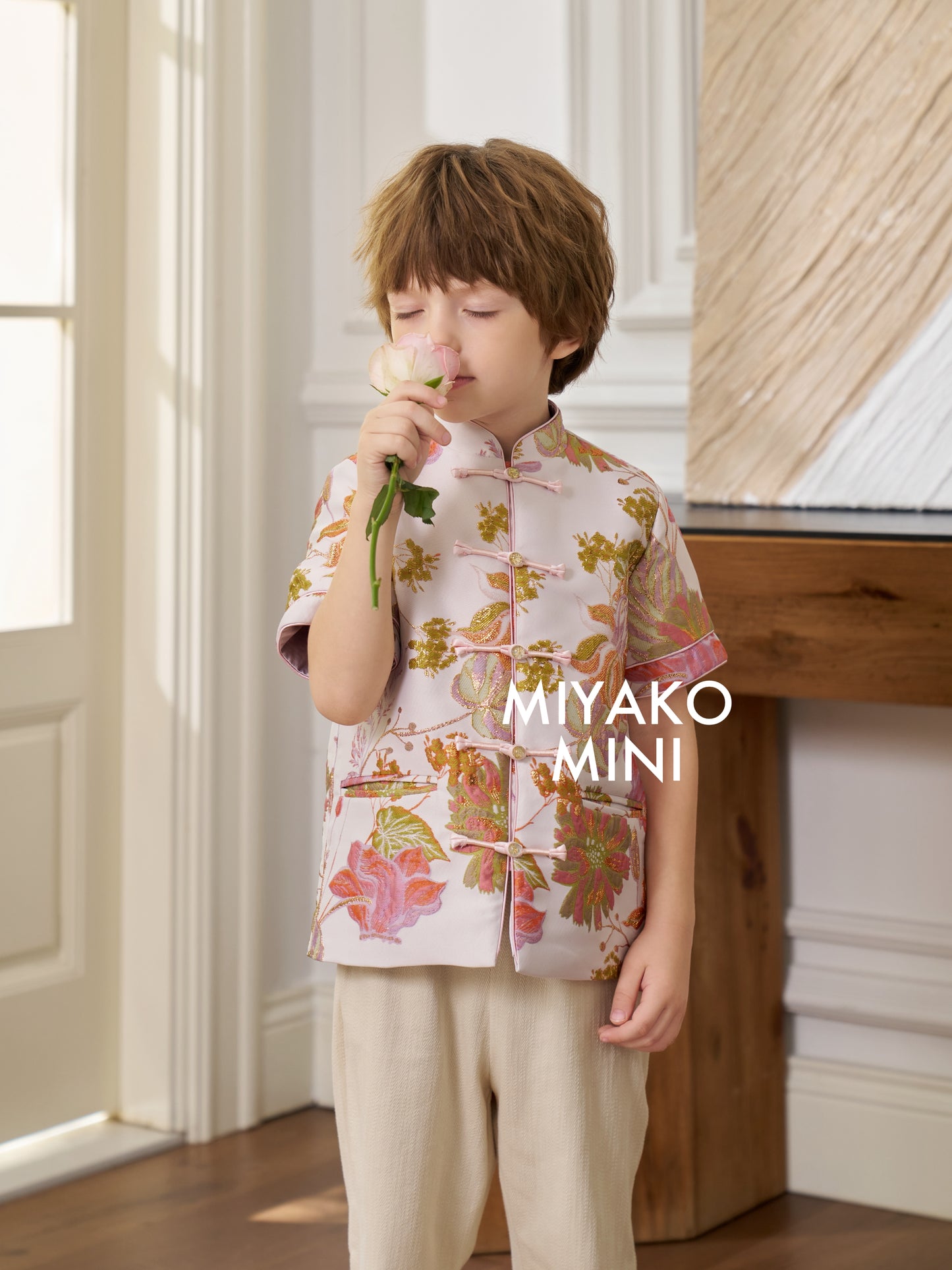 【名门望族】Noble Premium Boy Suit Cheongsam in Floral 百花齐放小男孩唐装