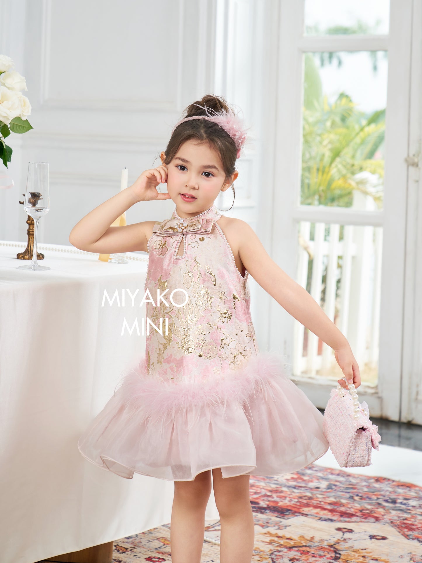 【国色天香】Charming Premium Fur Girl Dress 小女孩连身裙