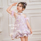 【紫属于你】Only You Detachable Fur Sleeve Girl Dress in Purple 小女孩连身裙