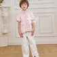 【春暖花开】Aurora Boy Cheongsam Suit in Pink 粉色小男孩唐装