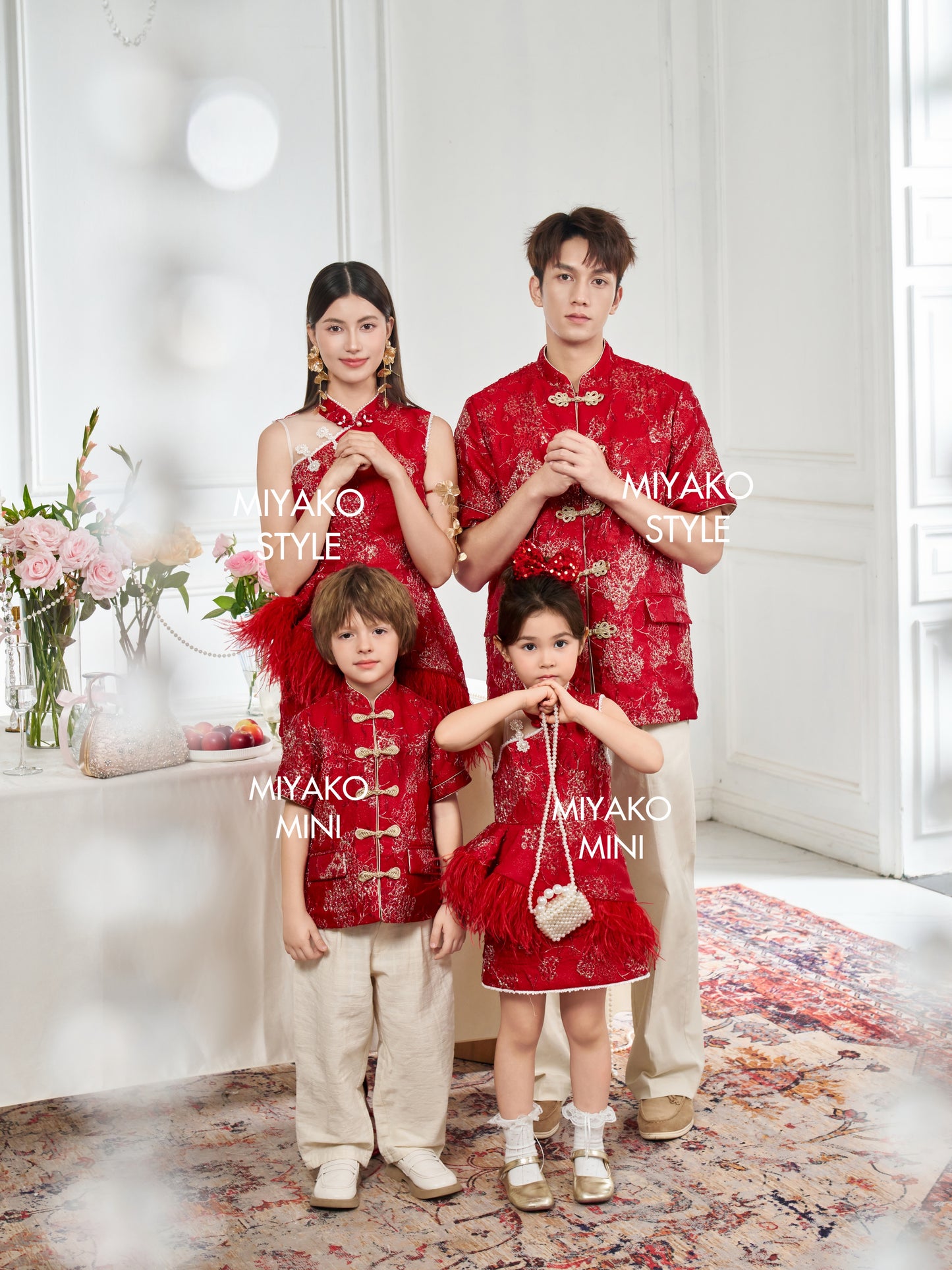 【名门望族】Noble Premium Girl Dress in Red 红色小女孩连身裙