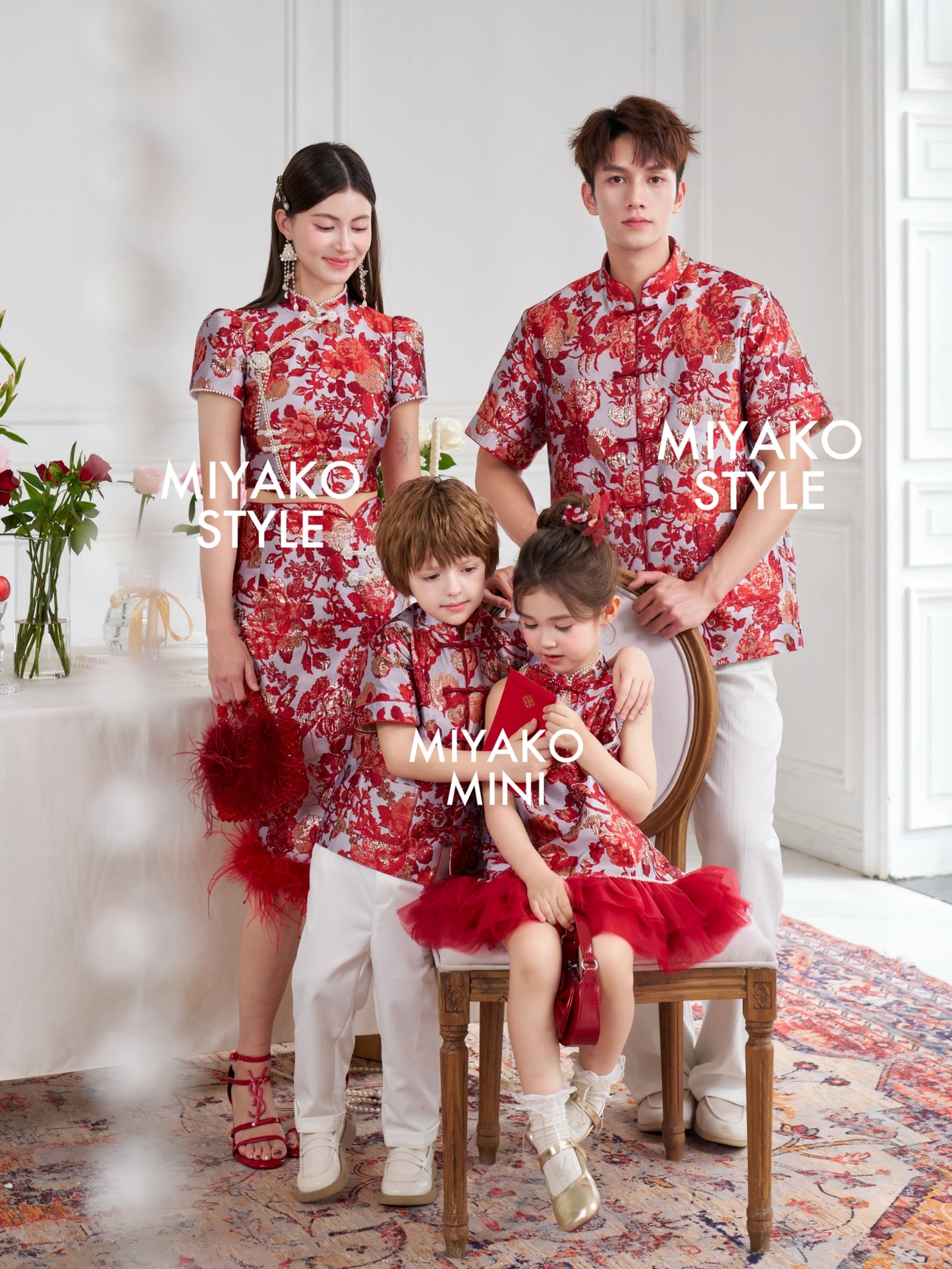 【春风得亿】Millions Premium Boy Suit in Red 红色小男孩唐装