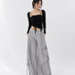 Ann asymmetrical Top + Cardigan Black