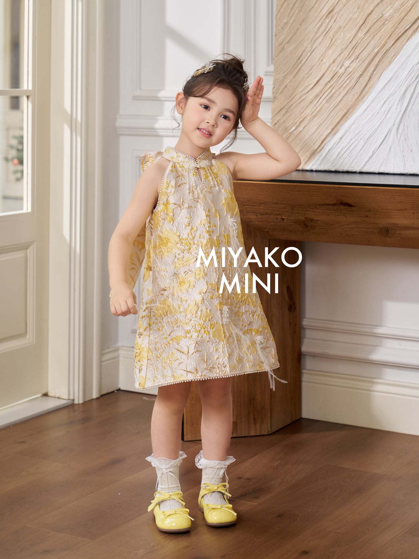 【情有独钟】Love Premium Girl Dress in Light Yellow 浅黄色小女孩连身裙