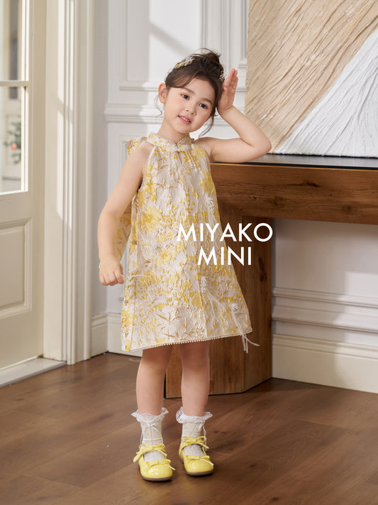 【情有独钟】Love Premium Girl Dress in Light Yellow 浅黄色小女孩连身裙