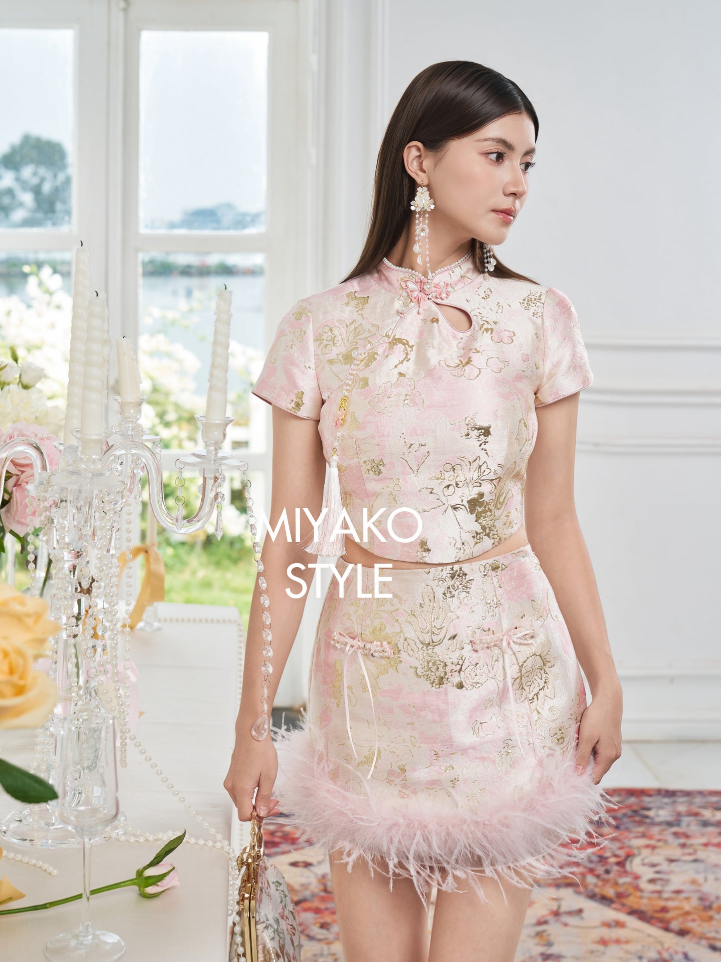 【国色天香】Charming Premium Fur Mini Skirt 女装短裙