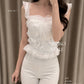 Angel ruffle crop top