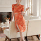 【华丽转身】Li Cheongsam skirt in Orange 橘色半裙 ( Skirt Only)