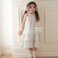 【花晨夕月】Hua Little Girl Halter Dress in Mint 薄荷绿 女儿款