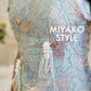 【万事如亿】Billionaire Padded & Detachable Sleeve Midi Cheongsam Dress in Sea Blue 绿蓝色女装长款