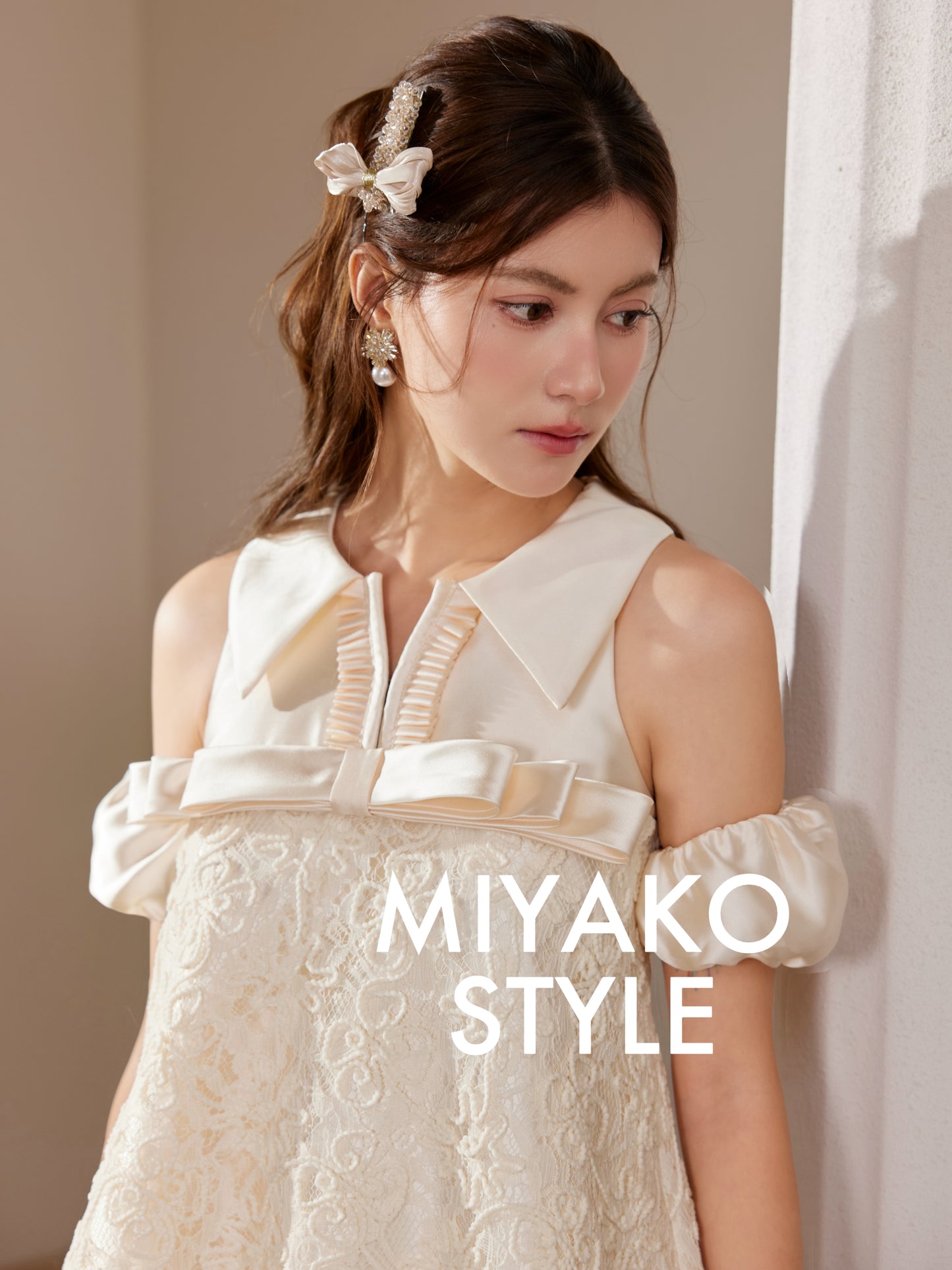 【情意绵绵】Romantic Premium Detachable Sleeve Bubble Dress 女装连身裙