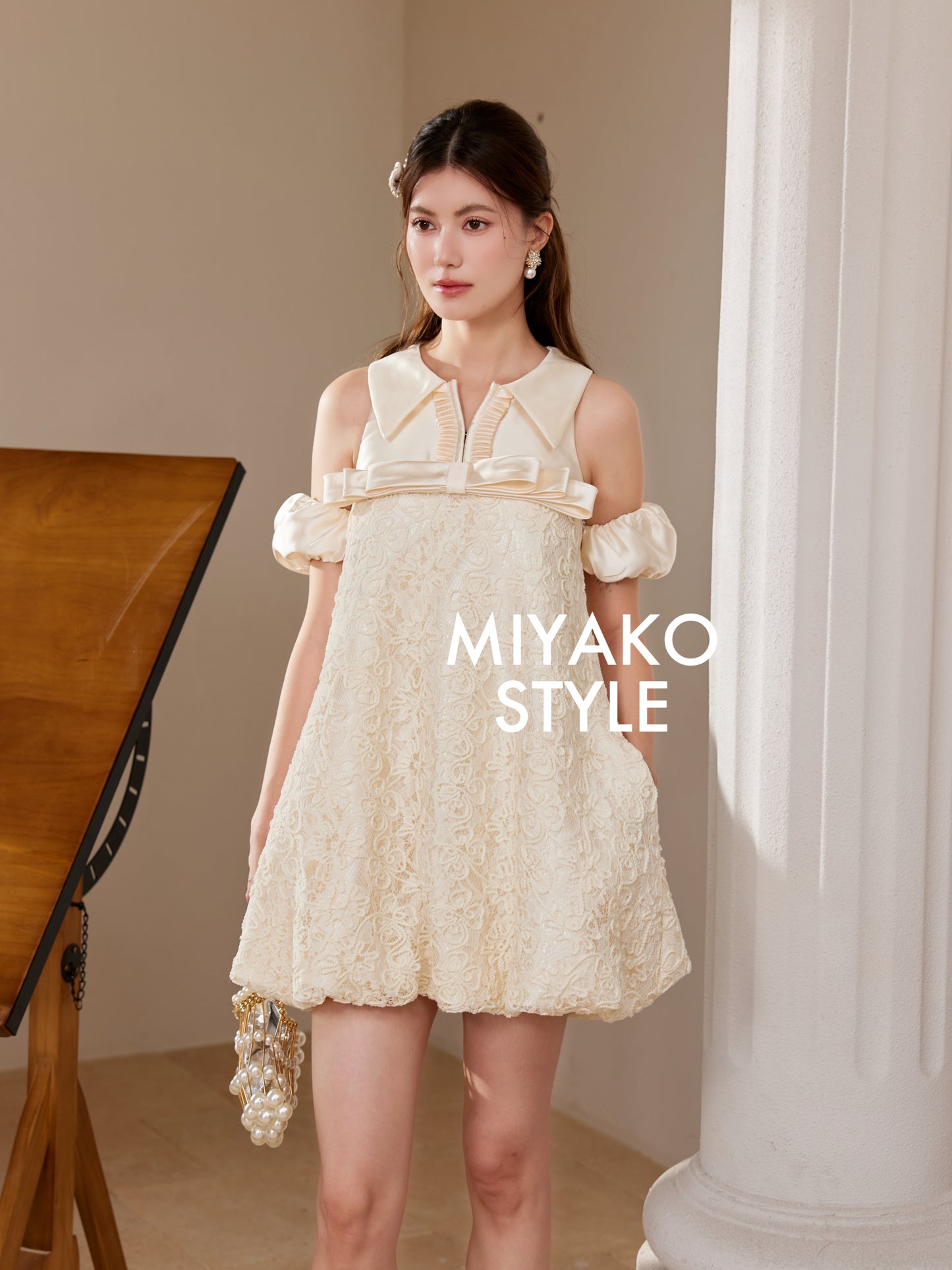 【情意绵绵】Romantic Premium Detachable Sleeve Bubble Dress 女装连身裙