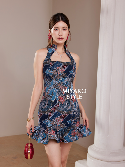 Batik Muse Heritage Padded Dress & Detachable sleeves